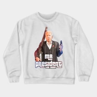 Joe Biden American president GTA like art USA, Murica Crewneck Sweatshirt